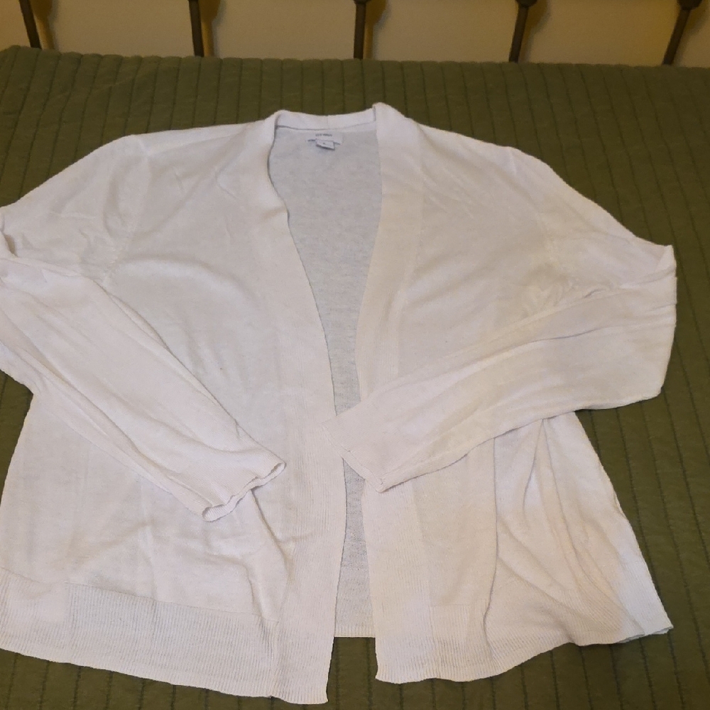 Old Navy Women's Cream Open-Front Cardigan